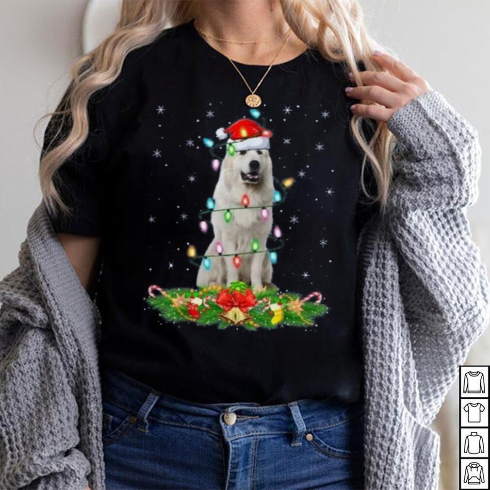 Lighting Xmas Santa Great Pyrenees Dog Christmas Unisex Shirt Lighting Xmas Santa Great Pyrenees Dog Christmas Unisex Shirt