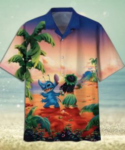 Lilo And Stitch Dancing On The Beach Hawaiian Shirt