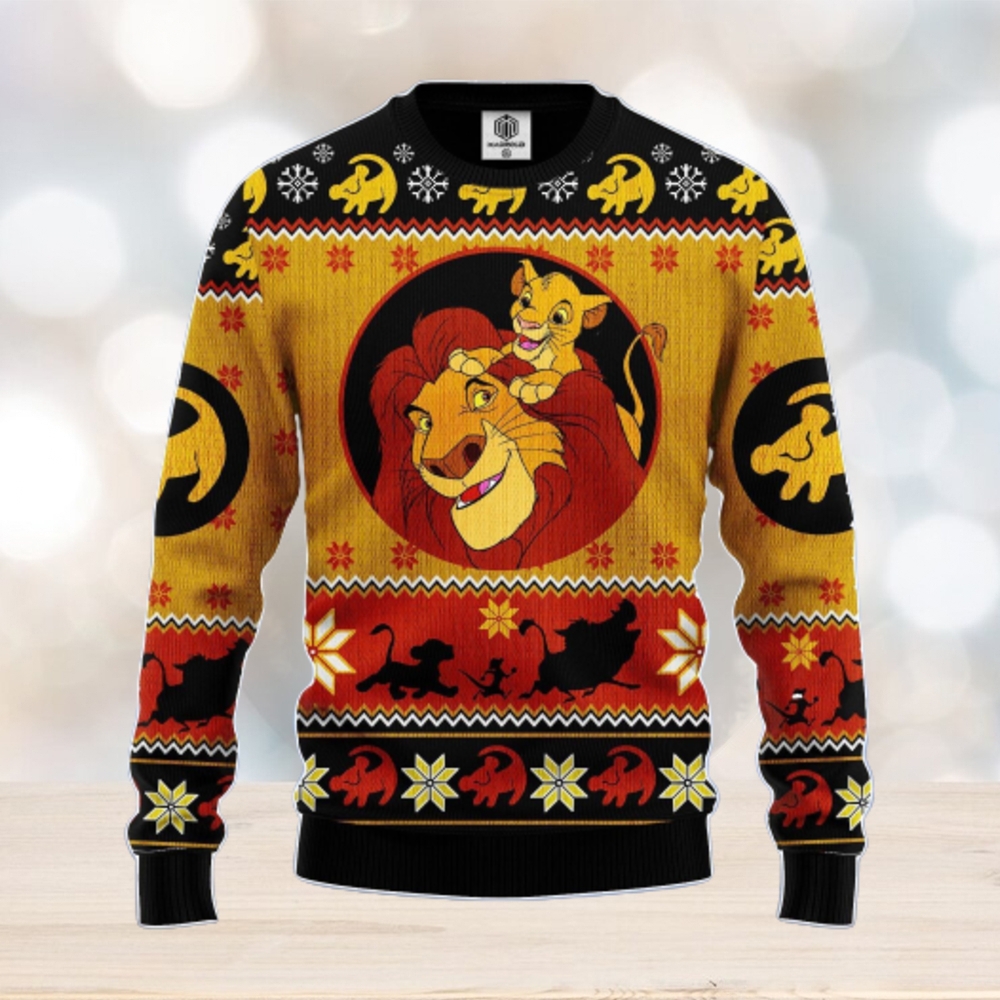 Christmas The Lion King Disney Ugly Christmas Sweater Best Gift For Men And  Women