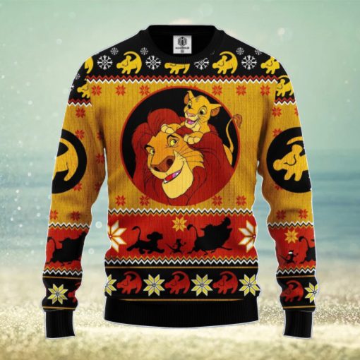 Lion King Simba Amazing Gift Ugly Christmas 3D Sweater Christmas Gift For Men And Women QBQ