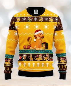 Lion King Simba Yellow 1 Amazing Gift Ugly Christmas 3D Sweater Christmas Gift For Men And Women