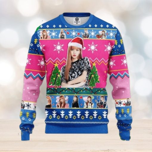 Lisa Black Pink Band Merry Xmas Ugly Christmas Sweater Xmas Gifts