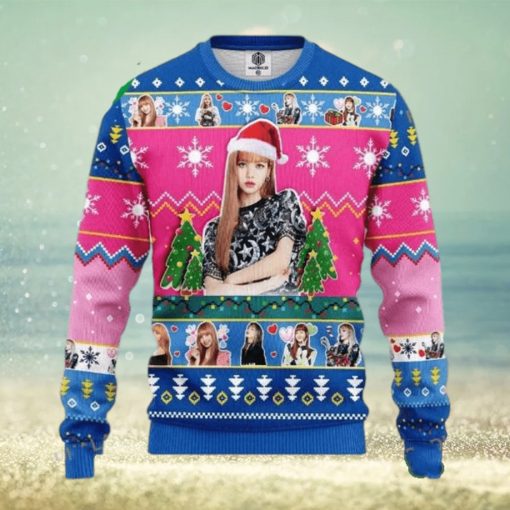 Lisa Black Pink Band Merry Xmas Ugly Christmas Sweater Xmas Gifts