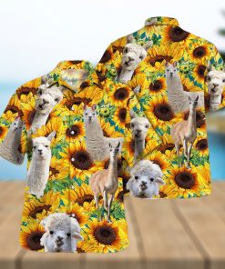 Llama Amidst Sunflowers 3D Hawaiian Shirt Vibrant Printed Design