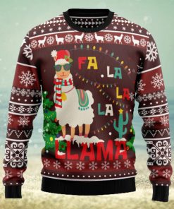 Llama Falalala Ugly Christmas Sweater Thankgiving Gift Men Women