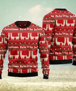 Llama Lalala Men And Women Christmas Gift 3D Ugly Christmas Sweater