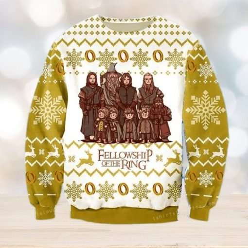 Lord Of The Rings Fellowship Of The Ring Christmas Ugly Sweater Party