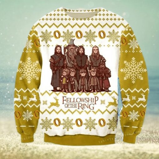 Lord Of The Rings Fellowship Of The Ring Christmas Ugly Sweater Party