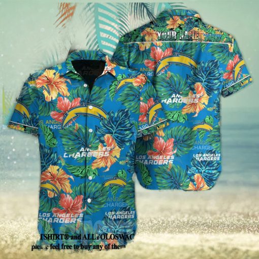 Los Angeles Chargers NFL Classic Full Printed Hawaiian Beach Shirt