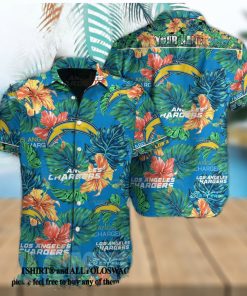 Los Angeles Chargers NFL Classic Full Printed Hawaiian Beach Shirt