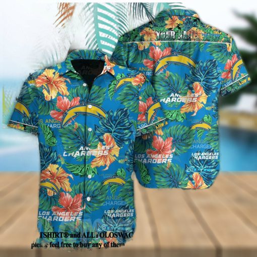 Los Angeles Chargers NFL Classic Full Printed Hawaiian Beach Shirt