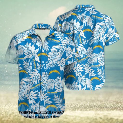 Los Angeles Chargers NFL Classic Hawaiian Button Shirt