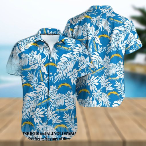 Los Angeles Chargers NFL Classic Hawaiian Button Shirt