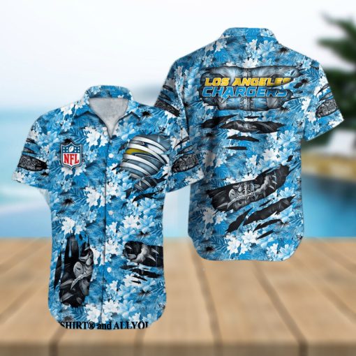 Los Angeles Chargers NFL For Fans All Over Print Summer Vibes Hawaiian Shirt