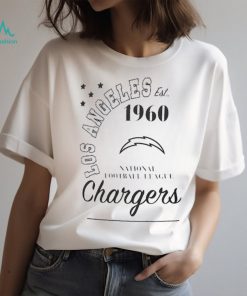 Los Angeles Chargers T Shirt Womens Printed Floral V-Neck in 2023