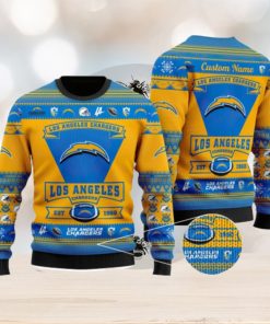 Los Angeles Chargers Team Custom Name Ugly Christmas Sweater For Men And  Women Sport Gift - Limotees