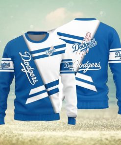 Los Angeles Dodgers Skull Pattern Knitted Ugly Christmas Sweater AOP Gift  For Men And Women - Limotees