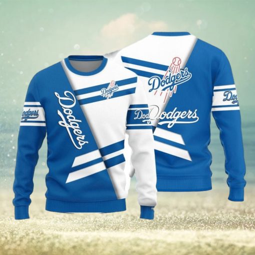 Los Angeles Dodgers Basic Pattern Knitted Ugly Christmas Sweater AOP Gift For Men And Women