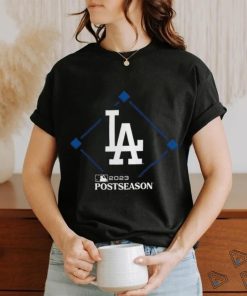 Los Angeles Dodgers Fanatics Branded Black 2023 Postseason Around The Horn Shirt