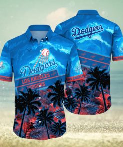 Los Angeles Dodgers MLB Hawaiian Shirt Ocean Hibiscus Custom Name