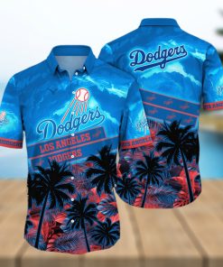 Los Angeles Dodgers MLB Hawaiian Shirt Ocean Hibiscus Custom Name