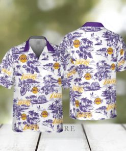 Los Angeles Lakers Retro Hawaiian Shirt For Men And Women Gift Beach