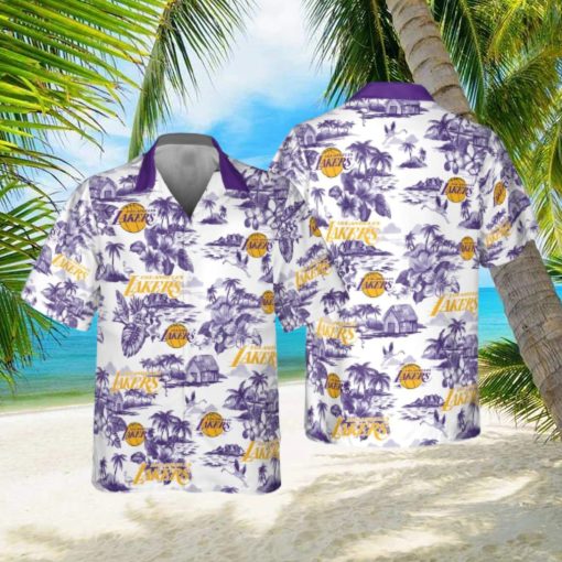 Los Angeles Lakers Retro Hawaiian Shirt For Men And Women Gift Beach