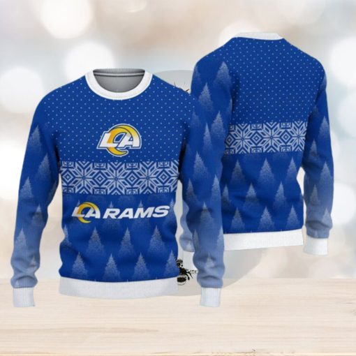 Los Angeles Rams Fans Pattern Traditional Knitted Christmas Sweater