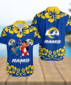 Los Angeles Rams Lilo And Stitch Hawaiian Shirt Holiday Gift For Christmas