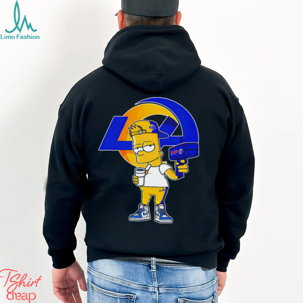 Los Angeles Rams NFL X Bart Simpson cartoon shirt - Limotees