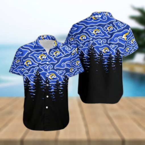 Los Angeles Rams Ninja Cloud Blackest Hawaiian Shirt Holiday Gift For Halloween