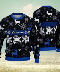 Los Angeles Rams Pattern Ugly Christmas Sweater Gift