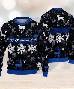 Los Angeles Rams Pattern Ugly Christmas Sweater Gift