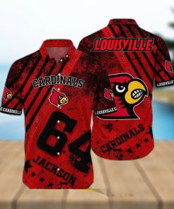 Louisville Cardinals Personalized Leobees Trending Hawaiian Shirt