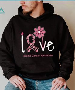 Love Breast Cancer Pink Ribbon Floral For Women And Men T Shirt