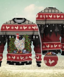 Love Chicken Light Ugly Christmas Sweater Men And Women Christmas Gift Men And Women Sweater