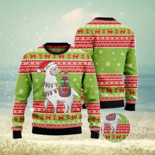 Love Llama Men And Women Christmas Gift 3D Ugly Christmas Sweater