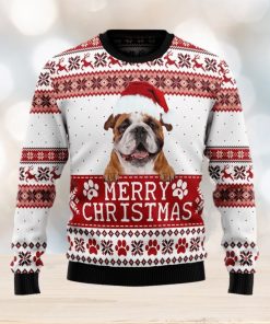 Love Pug Merry Christmas Bulldog Ugly Christmas Sweater