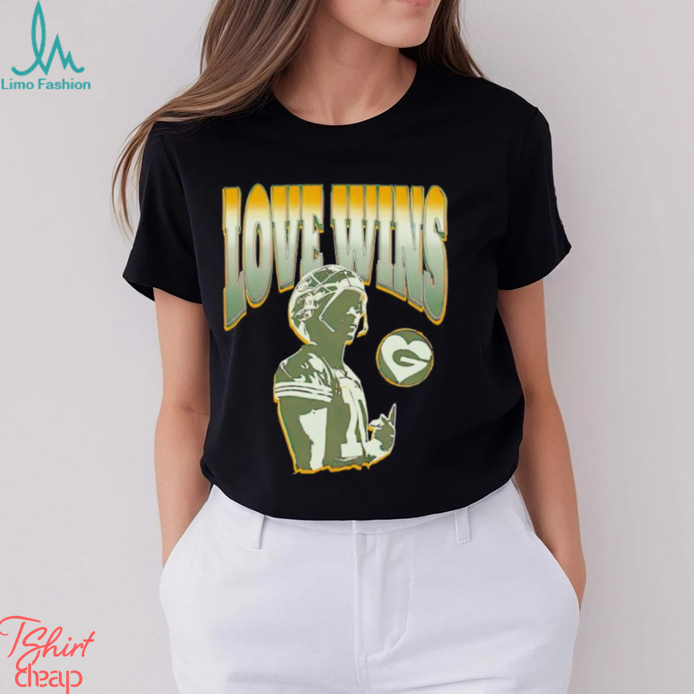 Green Bay Packers Love Shirt - High-Quality Printed Brand