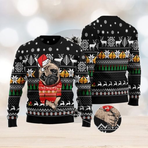 Lovely Pug Ugly Christmas Sweater Family Noel Gift