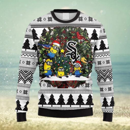 MLB Chicago White Sox Minion Christmas Ugly 3D Sweater For Men And Women Gift Ugly Christmas