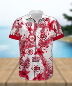 MLB Cincinnati Reds Hawaiian Shirt Colorful Tropical Forest Beach Lovers Gift