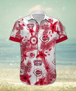 MLB Cincinnati Reds Hawaiian Shirt Colorful Tropical Forest Beach Lovers Gift