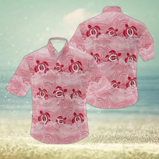 MLB Cincinnati Reds Hawaiian Shirt Holiday Pattern Logo Gift For Men And Women Fans