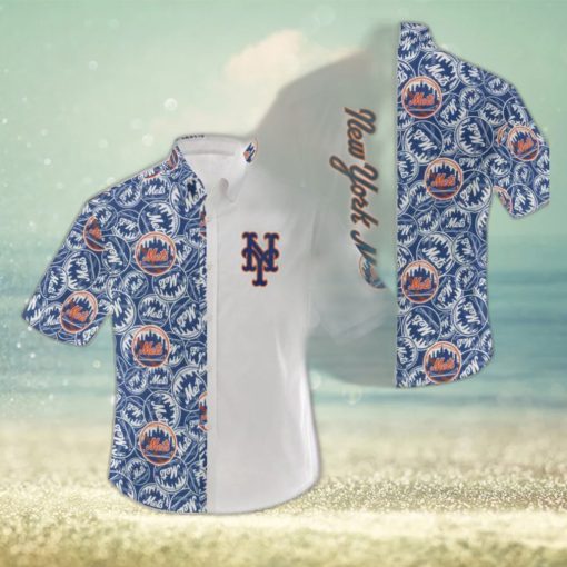 MLB New York Mets Logo Hot Hawaiian Shirt Gift For Men And Women Color White