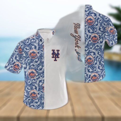 MLB New York Mets Logo Hot Hawaiian Shirt Gift For Men And Women Color White