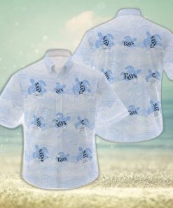 MLB Tampa Bay Rays Hawaiian Shirt Holiday Pattern Logo Gift For Men And Women Fans