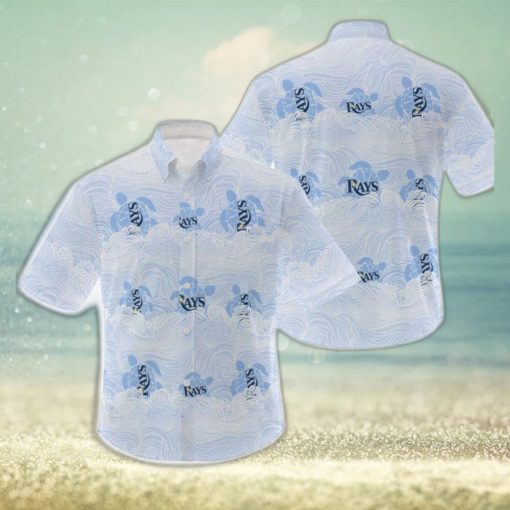 MLB Tampa Bay Rays Hawaiian Shirt Holiday Pattern Logo Gift For Men And Women Fans