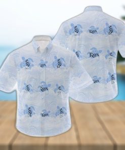 MLB Tampa Bay Rays Hawaiian Shirt Holiday Pattern Logo Gift For Men And Women Fans