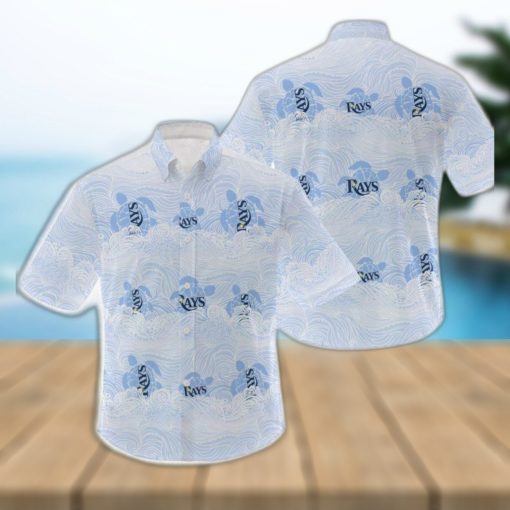 MLB Tampa Bay Rays Hawaiian Shirt Holiday Pattern Logo Gift For Men And Women Fans